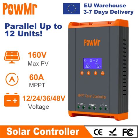 PowMr MPPT 60A Regulator Regulator Adowania S Onecznego Paneli S