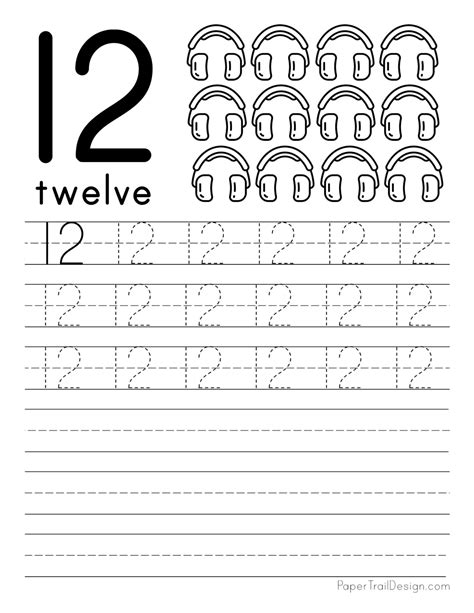 31 Creative Number Tracing Worksheets 10 Martin Lindelof