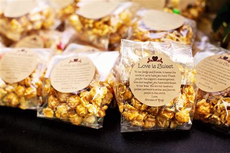 Caramel Popcorn For Wedding Favors Our Wedding Pinterest