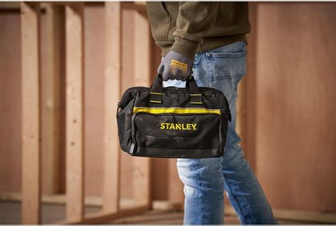 Stanley Tool Bag 30 X 25 X 13 Cm In Resistant 600 X 600 Denier With 8 Interior Ebay