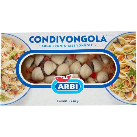 Sugo Pronto Alle Vongole Condivongola ARBI 450 G Coop Shop