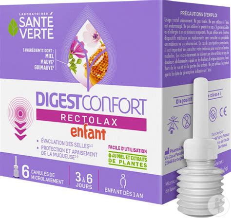 Sant Verte Digest Confort Rectolax Enfant Canules Newpharma