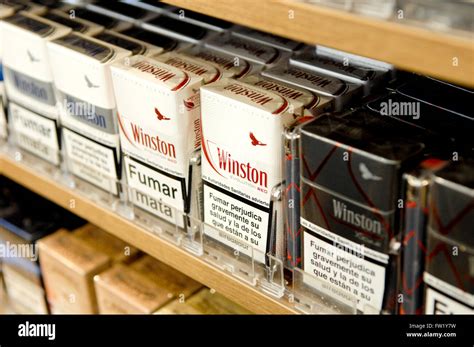 Selection Winston Cigarettes On Sale Hi Res Stock Photography And