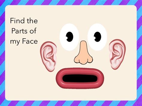 Find The Parts Of My Face Game Games Online For Kids In Nursery By