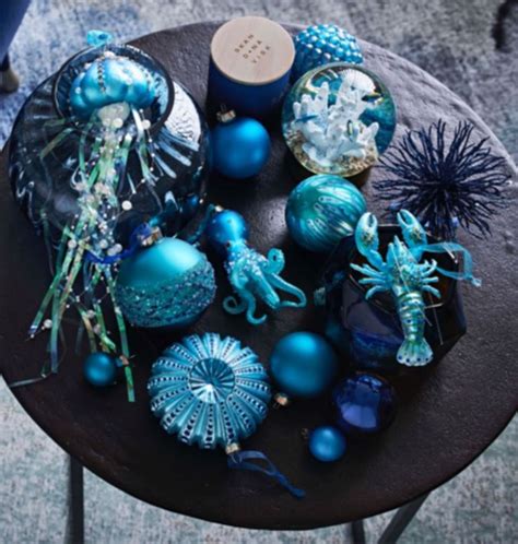 Sapphire Decorations Coastal Christmas Decor Christmas Decorations