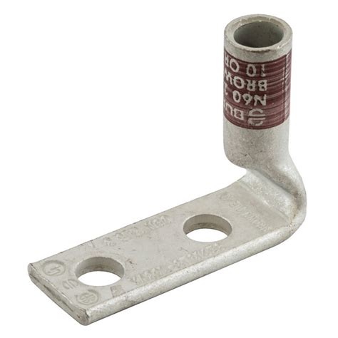 Grounding And Bonding Lug 6 Awg Double Hole 14 Id Spaced 58