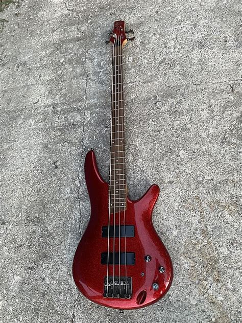 Sdgr By Ibanez Sr300 Red Sparkle Active Bass Guitar Reverb