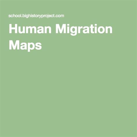 Human Migration Maps Human Migration, History Class, Maps, Teacher ...