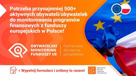 Obywatelski Monitoring Funduszy Europejskich Nie Przegap Powiat