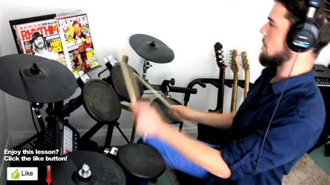 John Bonham Style Triplets Over Ths Drum Fill Lesson Youtube