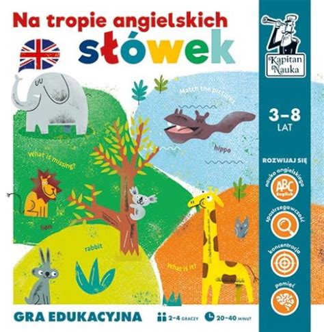 Gra edukacyjna na tropie angielskich słówek dla dzieci 3 8 lat