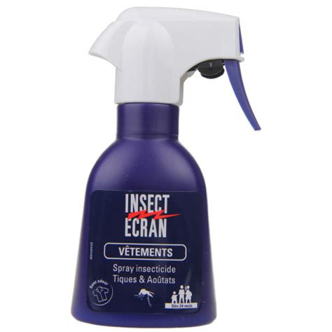 Insect Ecran Spray Tiques Aoûtats 200ml Protection Efficace