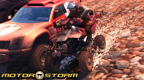 Motorstorm [ps3] Atv Gameplay Mirage Caliano Youtube