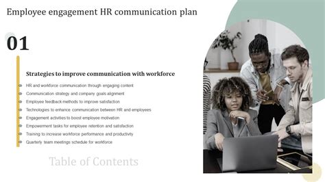 Employee Engagement HR Communication Plan Ppt Powerpoint Presentation