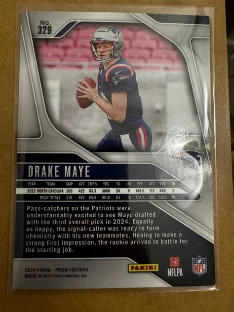 2024 Panini Prizm Rookies 329 Drake Maye RC EBay