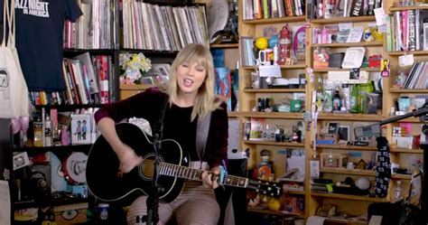 Taylor Swift Performs NPR ‘Tiny Desk Concert’ [Watch]