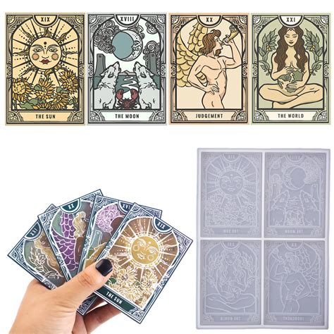 Jewelry Beauty Tarot Cards Silicone Mold Silicone Molds For Resin