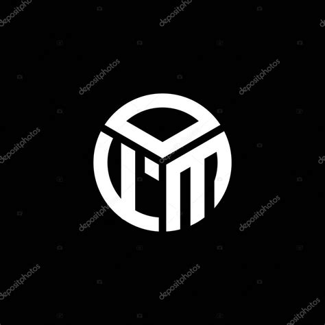 Dise O Del Logotipo De La Letra Ofm Sobre Fondo Negro Ofm Iniciales