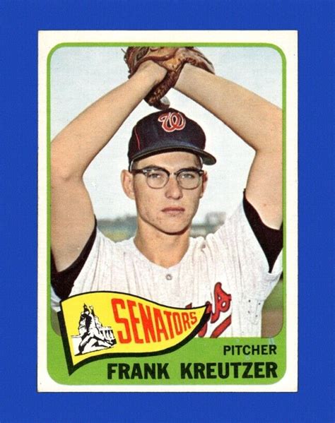 1965 Topps Set Break 371 Frank Kreutzer NR MINT GMCARDS EBay