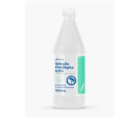 Pode Beber Soro Fisiológico Para Diarreia - FARMAX SORO FISIOLOGICO 500ML C/24 - FARMAX
