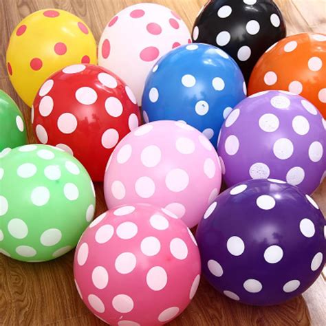 Jual ISI 50 Pcs Balon Latex Polkadot Balon Ulang Tahun Balon Karet