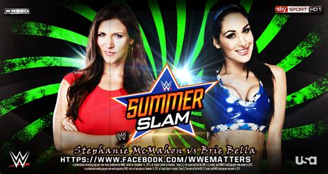 SummerSlam 2014 Stephanie McMahon vs. Brie Bella by WWEMatchCard on DeviantArt