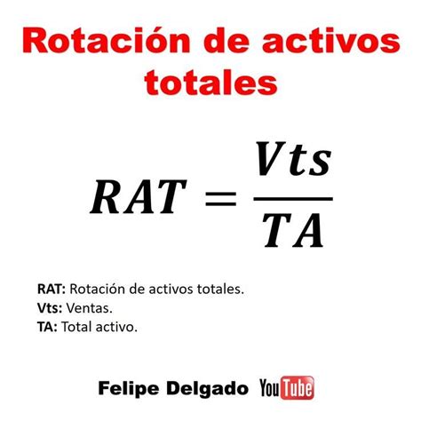 Rotaci N De Activos Totales Formula Consejos De Finanzas Contaduria