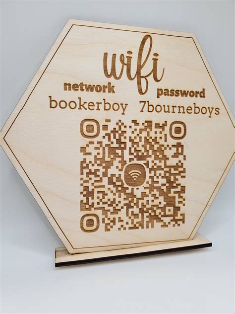 Wifi Qr Code Sign Wifi Password Sign Airbnb Qr Code Sign Etsy