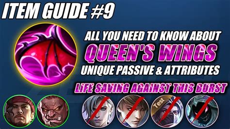 ML ITEM GUIDE 9 Queen S Wings And Its Secret Life Saving Against Burst