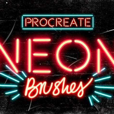 80 Light Procreate Brushes Procreate Neon Brushes Procreate Etsy