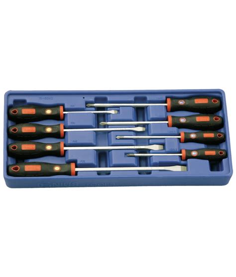 8 Piece Slotted Philips Posidriv Screwdriver Set Genius