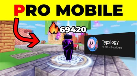 I 1v1ed The Best Mobile Playeri Think⚔️😨🤫 In Roblox Bedwars Youtube