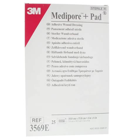 3M Medipore Pad Steriler Wundverband Mit Wundauflage 10 X 15 Cm 25