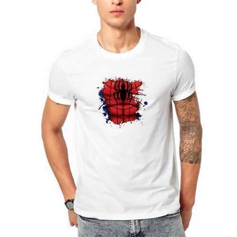 White Polyester Sublimation Printed T Shirt Rs 80 Piece Asthanaz