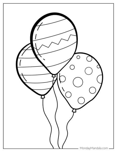 Balloon Coloring Pages Free Coloring Pages Printables