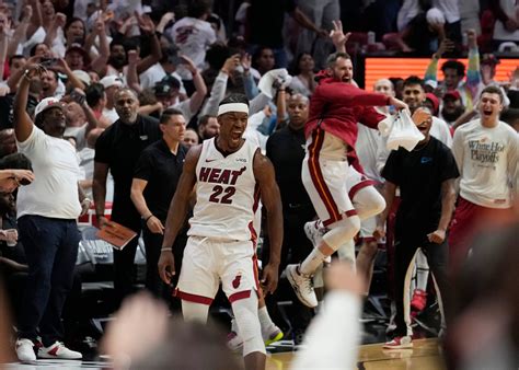 Jimmy Butler Scores 56 Heat Stun Bucks 119 114 For 3 1 Lead