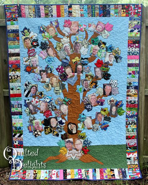 Quilted Delights: Family Tree Quilt Complete