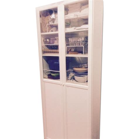 Ikea Living Room Kitchen Display Cabinet W Glass Doors Aptdeco