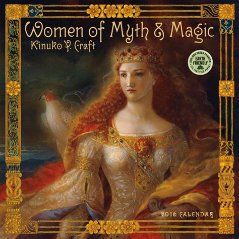 Women Of Myth Magic 2016 Fantasy Art Wall Calendar Craft Kinuko Y