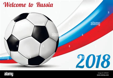 Welcome To Russia Greeting Background Design Vector Illustration Stock