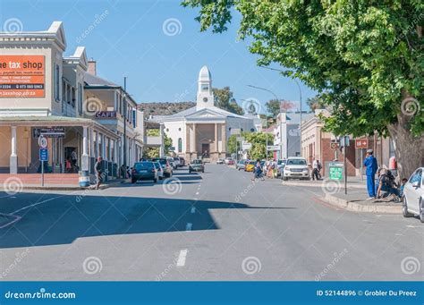 Early Morning Street Scene in Colesberg, South Africa Editorial Photo - Image of people, steeple ...