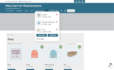 Menu Cart For WooCommerce Pro WordPress Plugin Geek Code Lab