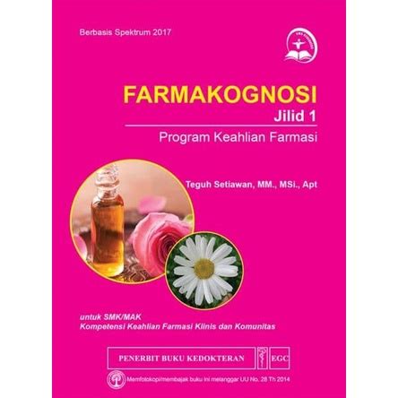 Jual Farmasi Buku Farmakognosi Jilid 1 Buku Farmasi Shopee Indonesia