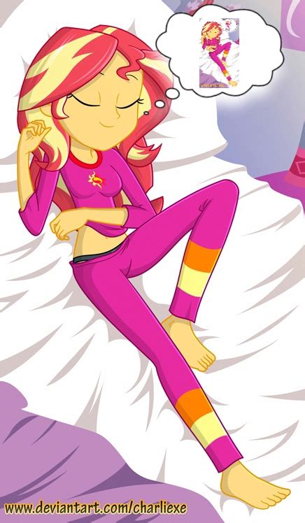 1824787 Safe Artist Charliexe Edit Character Sunset Shimmer My