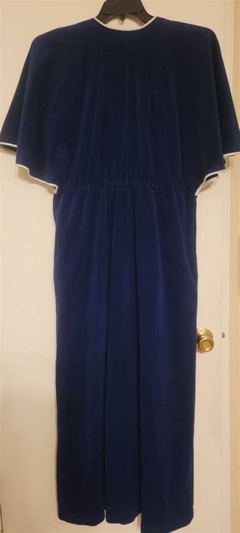 Vintage Vanity Fair Velour Robe Lounging Gown S Gem