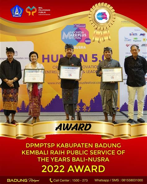 Dpmptsp Berita Dpmptsp Kabupaten Badung Kembali Raih Public Service