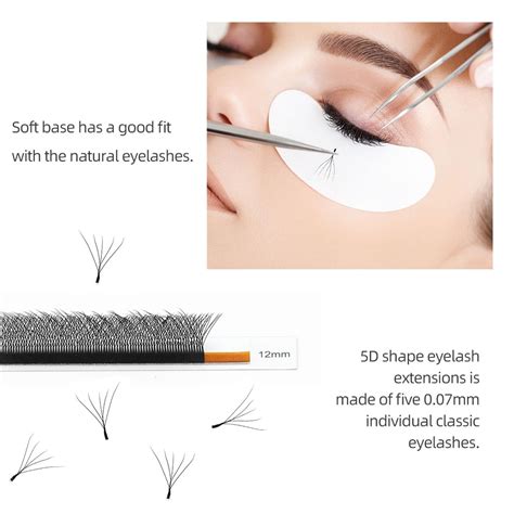 NAGARAKU 5D W Eyelash Extension YY W Shape Eyelashes