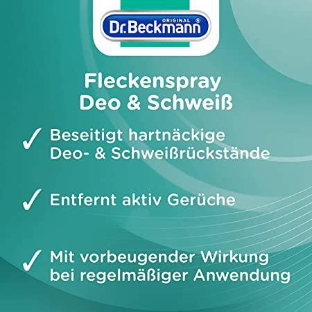 Dr Beckmann Fleckenspray Deo Schweiß Spezialfleckentferner gegen Deo