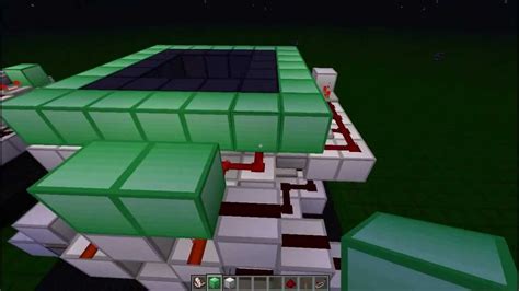 Minecraft 3x3 Piston Trap Door Flush With Floor Youtube