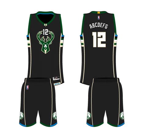 Milwaukee Bucks Black Uniform